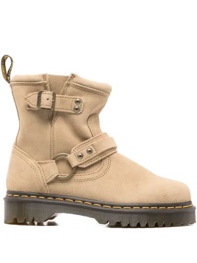 Dr. Martens 40mm Anistone Buckle-strap Boot In Neutral