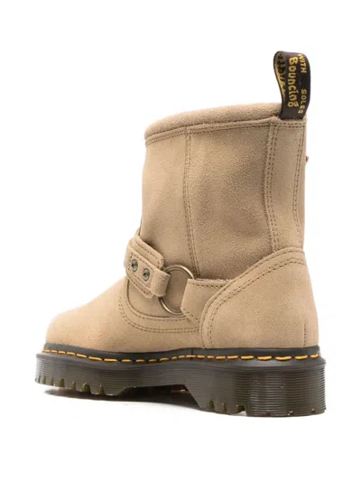 Dr. Martens 40mm Anistone Buckle-strap Boot In Neutral