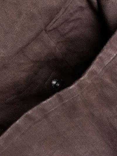 Sacai Buckle Cargo Denim Pants In Brown