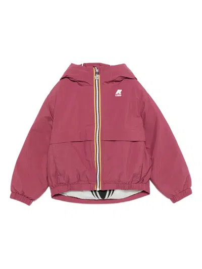 Il Gufo X K-way Hooded Jacket In Pink
