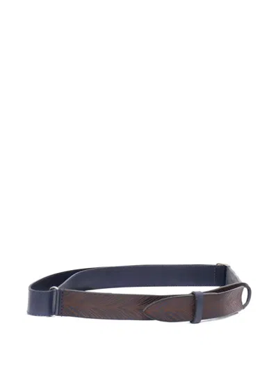 Orciani Patterned Belt In Black