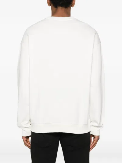 Hugo Boss Graphic-print Sweatshirt In White