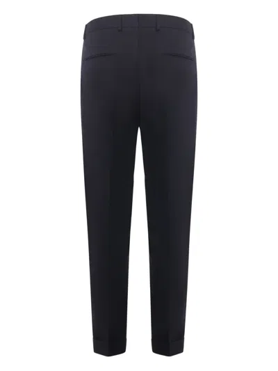 Be Able Tailored Wool-blend Gabardine Trousers In Blue