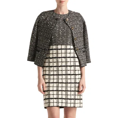 St John St. John Collection Tweed Jacket In Gray