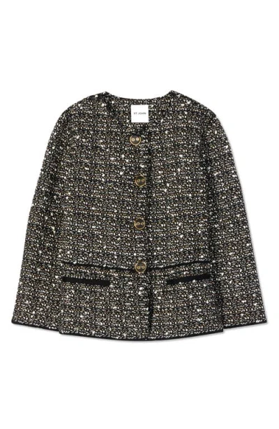 St John St. John Collection Tweed Jacket In Gray