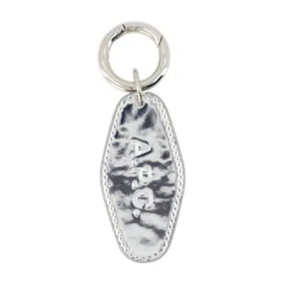 Apc A.p.c. Diamant Keychain In Metallic