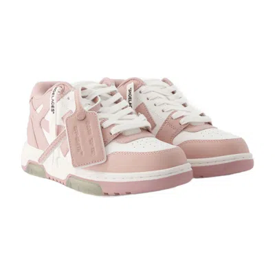 Off-white 30mm Out Of Office Leather Sneakers In Pink