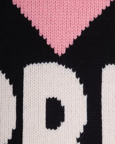 Mc2 Saint Barth Kyla Heart-detail Sweater In Black