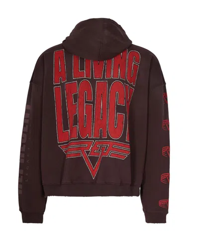 Represent Reversible Living Legacy Tour Sweatshirt In Black In Brown