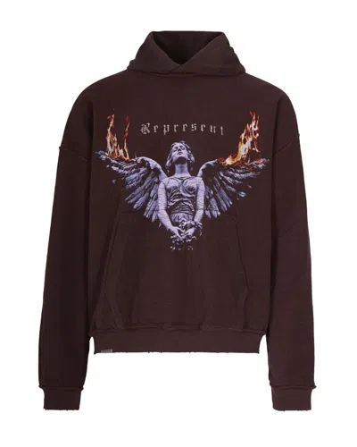 Represent Reversible Living Legacy Tour Sweatshirt In Black In Brown