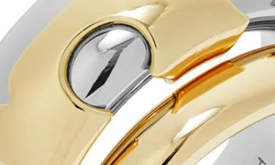 Tory Burch Essential Set Of 2 Stacking Rings In Multi