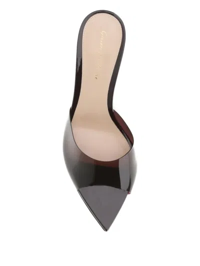 Gianvito Rossi 55mm Elle Pointed-toe Heeled Sandals In Burgundy