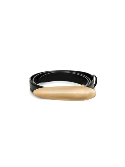 Cult Gaia Fiore Belt In Black