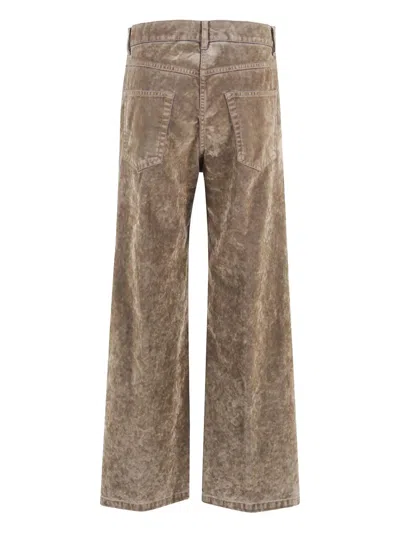 Aspesi Flared Trousers In Brown