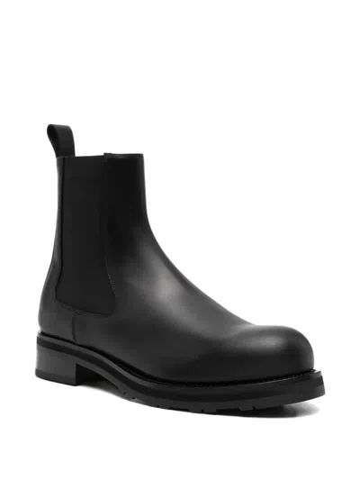 The Row Lug-sole Chelsea Boots In Black
