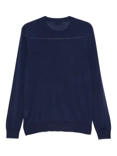 Ferrante Crew-neck Top In Blue