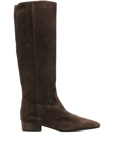 Fabio Rusconi Knee-high Pointed Boots In Brown