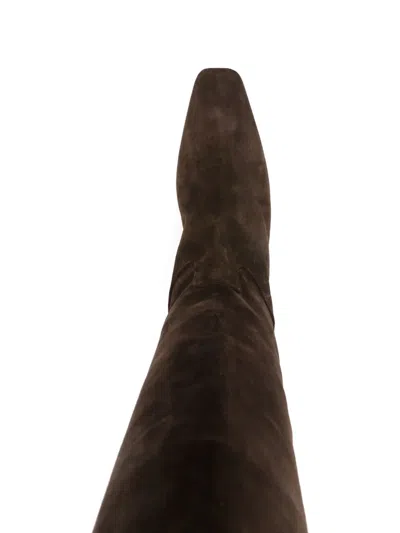 Fabio Rusconi Knee-high Pointed Boots In Brown