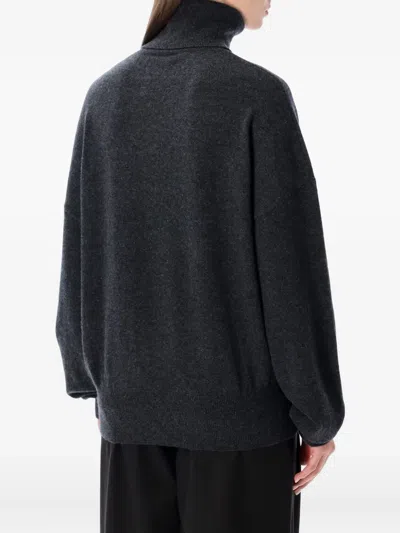 Extreme Cashmere Long-sleeve Roll-neck Sweater In Gray
