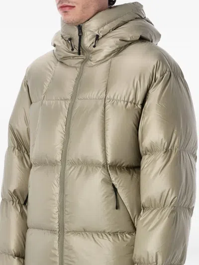 Goldwin Hooded Padded Jacket In Green