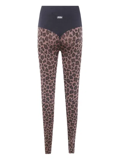 Mc2 Saint Barth Vega Leopard-print Leggings In Animal Print
