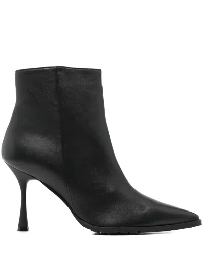 Fratelli Russo 90mm Pointed-toe Ankle Boots In Black