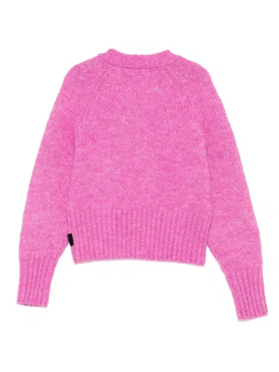 Aspesi Buttoned Cardigan In Pink