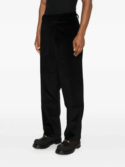 State Of Order Panelled Trousers In Black