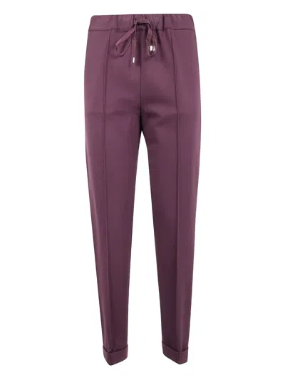 Liviana Conti Drawstring Cuffed Track Pants In Purple