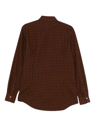 Massimo Alba Canary Shirt In Brown