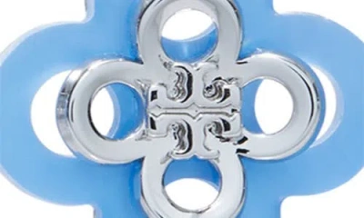 Tory Burch Kira Clover Stacked Stud Earrings In Blue