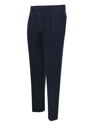 Santaniello Pleated Trousers In Blue