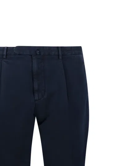 Santaniello Pleated Trousers In Blue