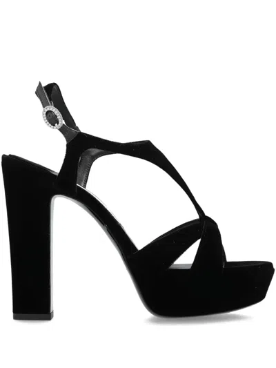 Jimmy Choo 135mm Kesia T-strap Platform Heel Sandals In Black