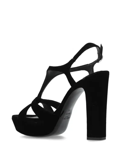 Jimmy Choo 135mm Kesia T-strap Platform Heel Sandals In Black