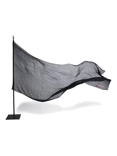 Zadig & Voltaire Nuage Rectangular Scarf In Black