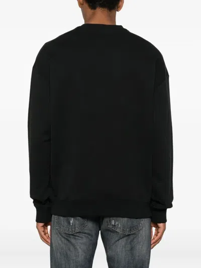 Hugo Boss Graphic Crew Neck Sweatshirt In Black