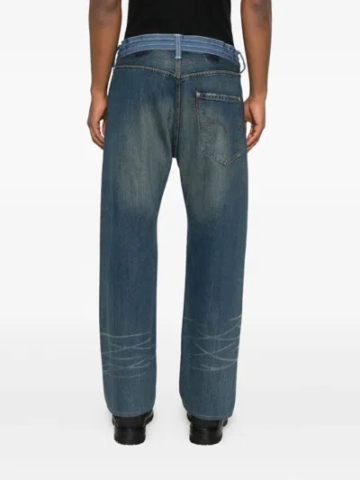 Junya Watanabe Belt-loop Jeans In Blue