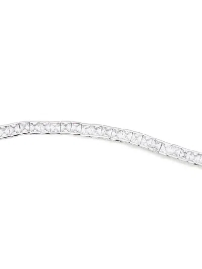 Izabel Display Tennis Square Necklace In Metallic