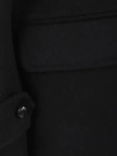 皮草领双排扣外套