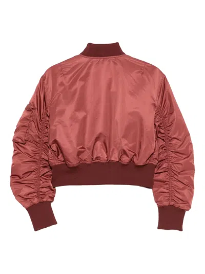 Jakke Lola Pocket Bomber Jacket In Burgundy