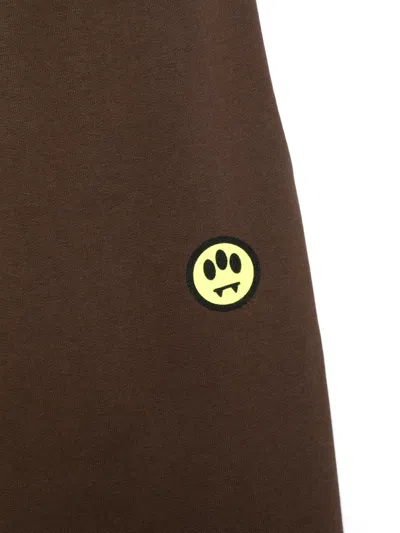 Barrow Logo-print Track Pants In Brown