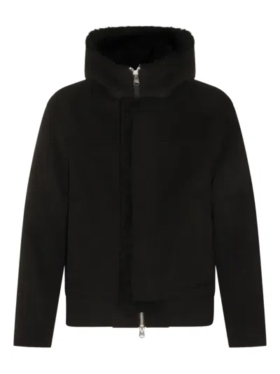 Mackage Jay Double-face Hooded Jacket In Brown