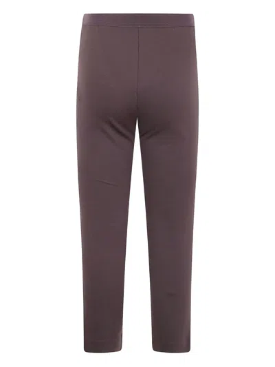 Liviana Conti Elasticated-waistband Leggings In Brown