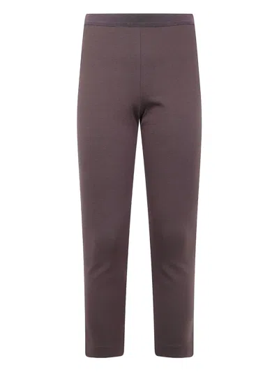 Liviana Conti Elasticated-waistband Leggings In Brown
