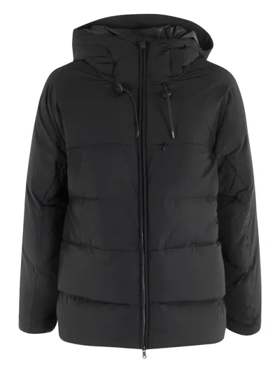 Aspesi Hooded Puffer Jacket In Black
