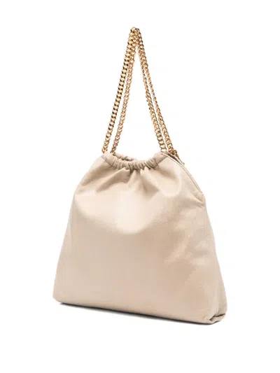 Stella Mccartney Medium Falabella Chain Shoulder Bag In Neutral