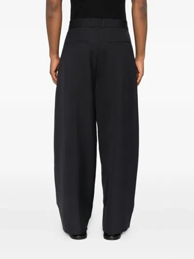 Studio Nicholson Double Pleat Volume Trousers In Black
