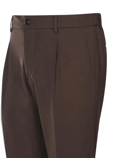 Be Able Pleated-detail Trousers In Brown