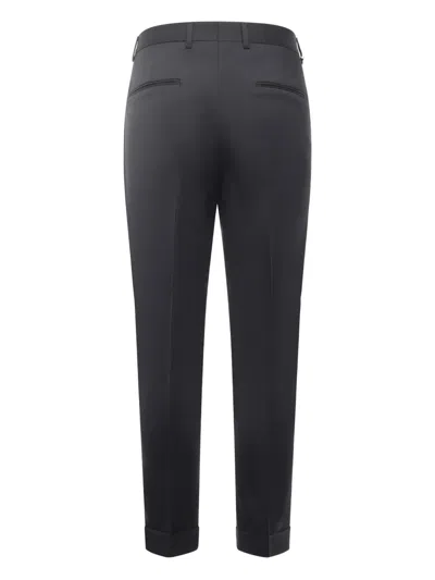 Be Able Tailored Wool-blend Gabardine Trousers In Gray